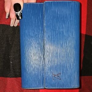 Blue Louis Vuitton Epi Wallet